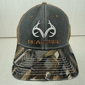 Realtree Hat Cap Mens Snapback Green Gold Camo Mesh Back Fishing Hunting NWOT